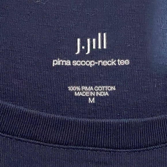 J. JILL - 100% PIMA COTTON - SZ MEDIUM - SCOOP NECKLINE EXCELLENT CONDITION B15 - Picture 3 of 7